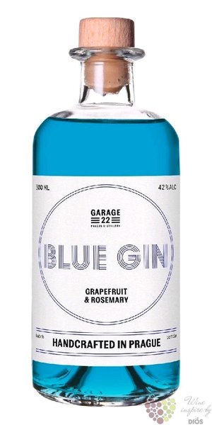 Garage 22  Blue  craft Bohemian gin 42% vol. 0.50 l