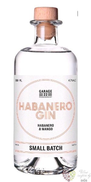 Garage 22 small batch  Habanero Mango  craft Bohemian gin 42% vol.  0.50 l