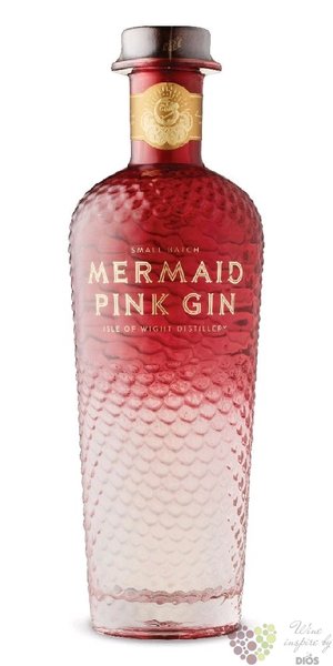 Mermaid „ Pink ” English gin by Isle of Wight 42% vol.  0.70 l