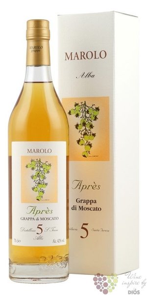 Grappa di Moscato Riserva  Aprs  distilleria Marolo 42% vol.  0.70 l