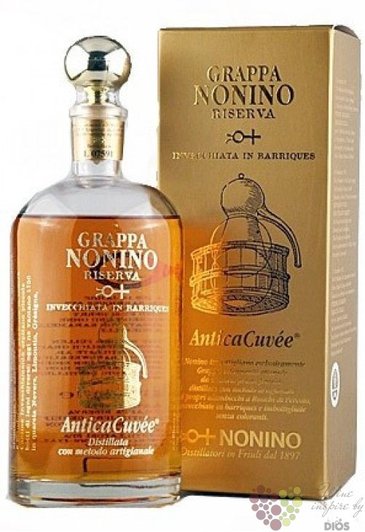 Grappa Riserva  cuve Antica  aged grappa distilleria Nonino 43% vol.    0.70 l