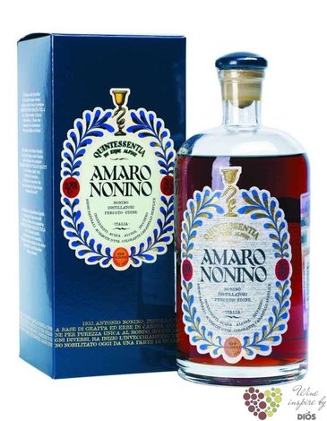 Amaro  Quintessentia  original Italian herbal liqueur distilleria Nonino 38% vol.  0.70 l