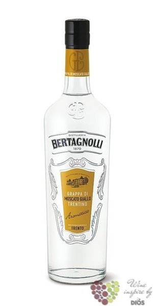 Grappa Trentina di Moscato Giallo  Monovitigno  distilleria G.Bertagnolli 40%vol.  0.05 l