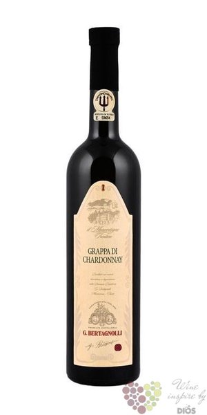 Grappa Trentina di Chardonnay  Monovitigno  by distilleria G.Bertagnolli 40% vol.   0.35 l
