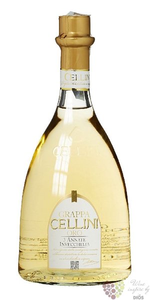 Grappa riserva „ cru Oro ” Cellini by Bottega 38% vol.  0.70 l