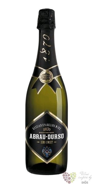 Abrau Durso sekt blanc semi sweet Russian sparkling wine 0.75 l