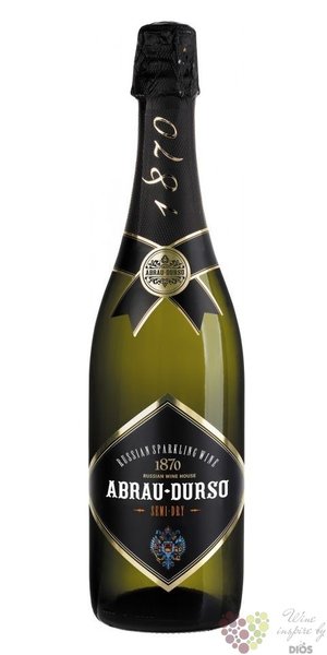 Abrau Durso sekt blanc semi dry Russian sparkling wine 0.75 l