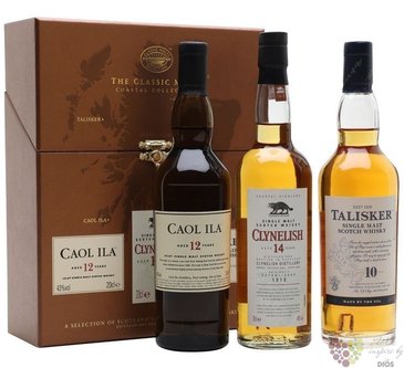 the Classic Malt collection  Coastal  single malt Scotch whisky 3x0.20 l