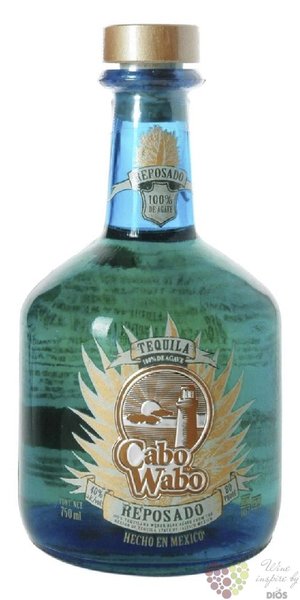 Cabo Wabo  Reposado  100% de Blue Agave tequila by Gruppo Campari 40% vol.   0.70 l