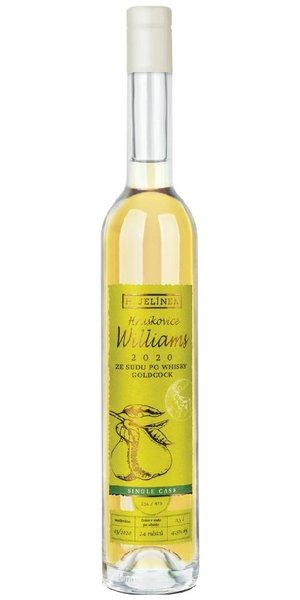 Hrukovice  Williams budk ze sudu Gold Cock  pear brandy Rudolf Jelnek Vizovice 42% vol.  0.50 l