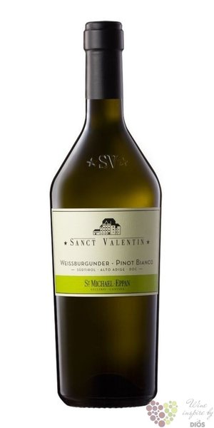 Pinot bianco  Sanct Valentin  2018 Sudtirol - Alto Adige Doc St.Michael Eppan  0.75 l