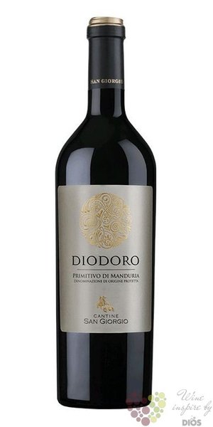 Primitivo di Manduria  Diodoro  Dop 2017 San Giorgio by Tinazzi  0.75 l