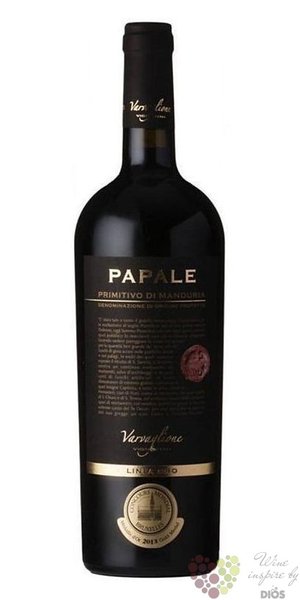 Primitivo di Manduria „ Papale Oro ” Dop 2016 Varvaglione vigne e vini  0.75 l