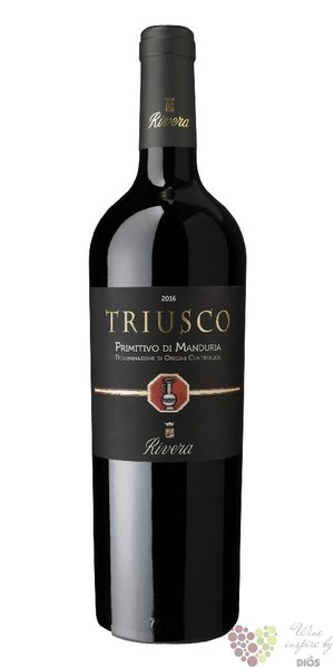 Primitivo di Manduria  Triusco  Doc 2012 cantina Rivera  0.75 l