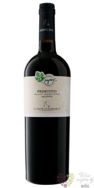 Primitivo Salento  Organic  2020 Igp le Vigne di Sammarco  0.75 l