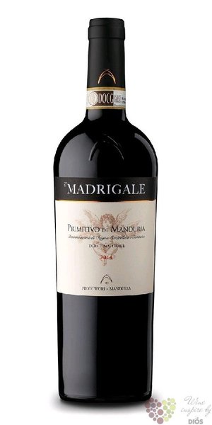 Primitivo di Manduria Dolce Naturale  Madrigale  DOCG 2020 Produttori di Manduria  0.75 l