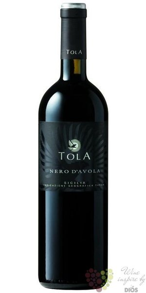 Sicilia Nero dAvola  Black label  Igt 2017 cantina Tola  0.75 l