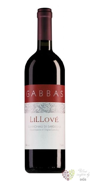 Cannonau di Sardegna  Lillov  Doc 2020 Giuseppe Gabbas  0.75 l