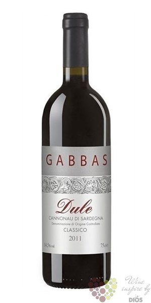 Cannonau di Sardegna  Dule  Doc 2017 Giuseppe Gabbas  0.75 l