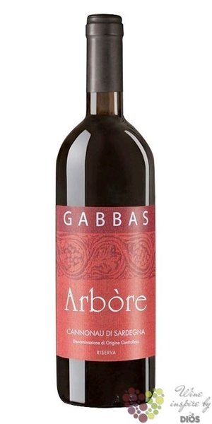 Cannonau di Sardegna Riserva  Arbor  Doc 2016 Giuseppe Gabbas  0.75 l