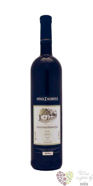 Svatovavřinecké „ Archivní víno ” 1997 z vinařství Patria v Kobylí     0.75 l
