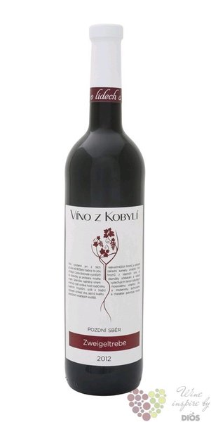 Zweigeltrebe 2012 pozdn sbr z vinastv Patria v Kobyl 0.75 l