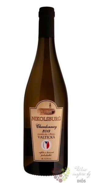 Chardonnay  Valtick  2018 vbr z hrozn Nikolsburg Tanzberg  0.75 l