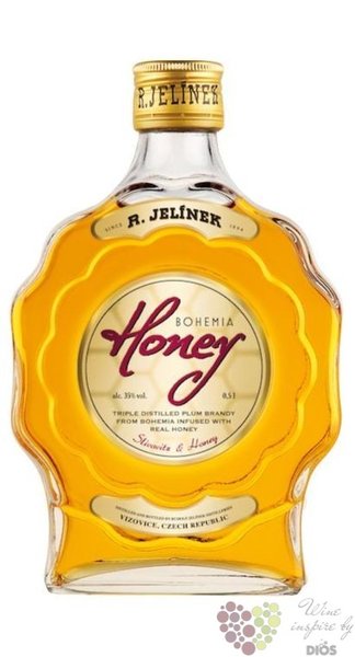 Bohemia honey brandy liqueur Rudolf Jelnek 35% vol.  0.50 l
