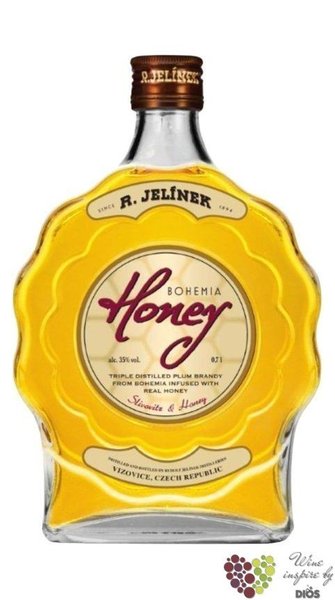 Bohemia honey brandy liqueur Rudolf Jelnek 35% vol.  3.00 l