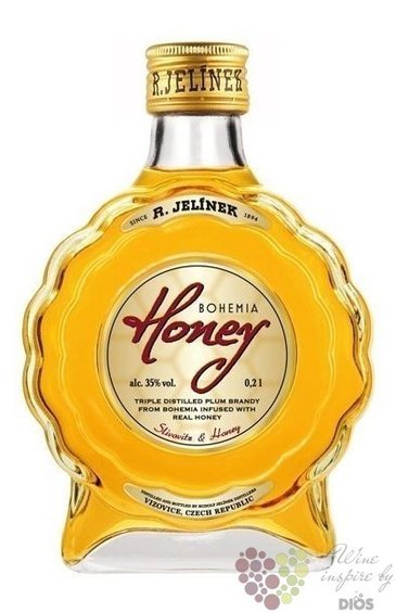 Bohemia honey liqueur plastic bottle Rudolf Jelnek 35% vol.  0.05 l