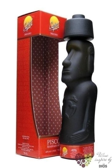 Capel  the statue Moai  Chilean pisco 35% vol.  0.70 l