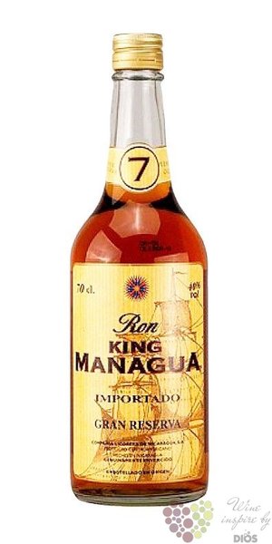 King Managua  Gran Reserva  aged 7 years Nicaraguan rum 40% vol.    0.70 l