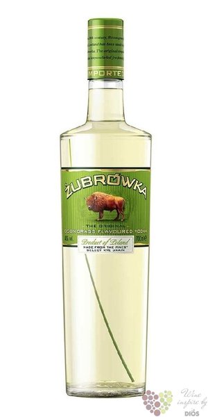 Zubrowka  Bison grass Original  premium Polish vodka by Polmos 40% vol.  1.00 l