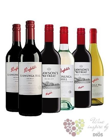 Kolekce vybranch australskch vn vinastv Penfolds     6 x 0.75 l