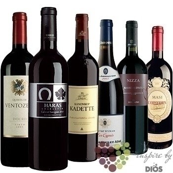 Kolekce vybraných červených světových vín „ Red I ”     6 x 0.75 l