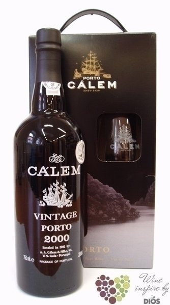 Clem Vintage 2000 glass pack declared vintage ruby Porto Doc 20% vol.   0.75 l