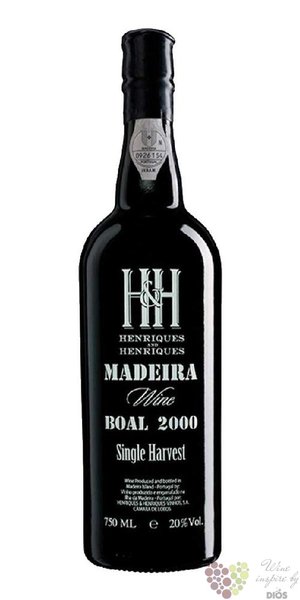 Henriques &amp; Henriques single harvest 2000  Bual  Madeira Do 19% vol.  0.75 l
