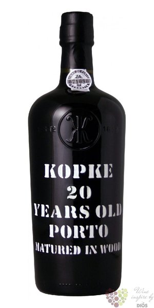 Kopke 20 years old wood aged Tawny Porto Doc 20% vol.  0.75 l