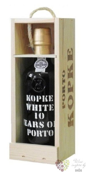 Kopke 10 years old  Reserve white  wood box Porto Doc 20% vol.  0.375 l