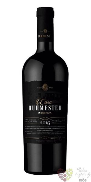 Douro tinto Reserva  Casa Burmester  Doc 2016  J.W.Burmester  0.75 l
