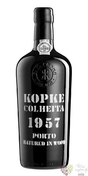 Kopke Colheita 1957 single harvest tawny Porto Doc 20% vol.  0.75 l