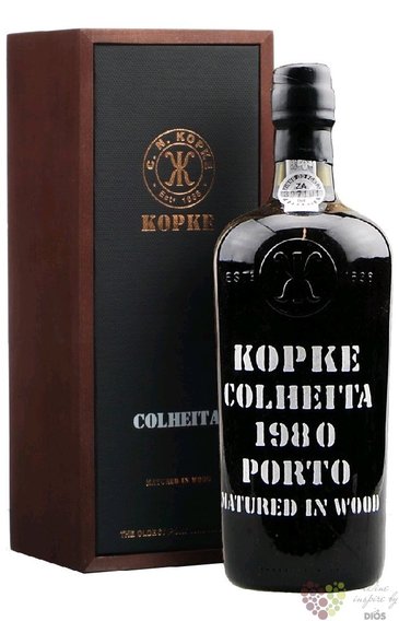 Kopke Colheita 1980 single harvest tawny Porto Doc 20% vol.  0.75 l