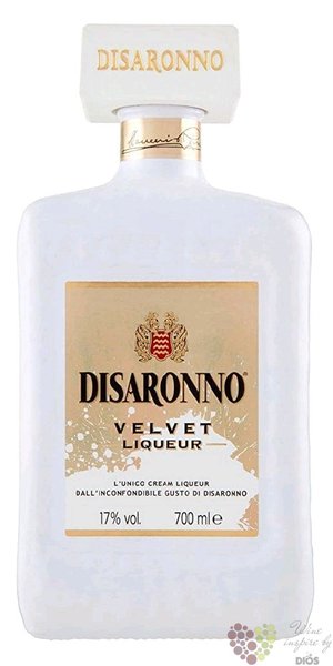 diSaronno  Velvet cream  Italian amaretto by Illva Saronno 17% vol.  0.70 l
