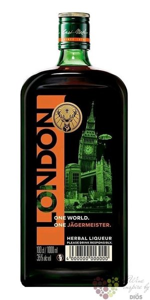 Jagermeister One world  London  German herbal liqueur 35% vol.  1.00 l