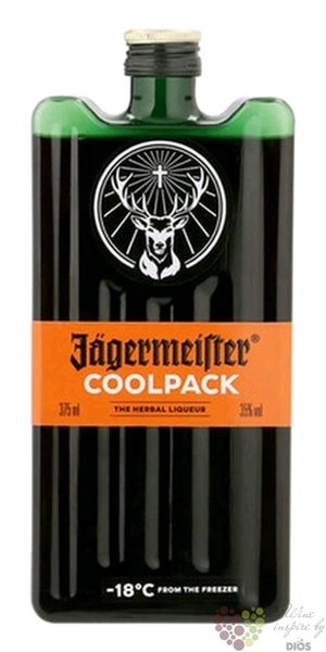 Jagermeister  Original Coolpack  German herbal liqueur 35% vol.  0.35 l
