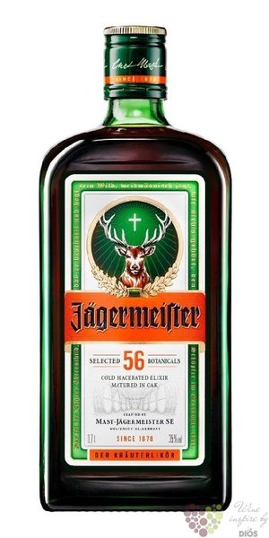 Jagermeister „ Original ” German herbal liqueur 35% vol.  0.02 l