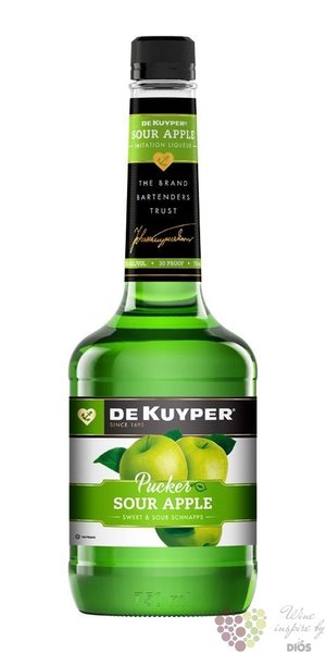 de Kuyper  Sour apple  premium Dutch fruits liqueur 15% vol.  0.70 l