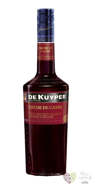 de Kuyper  Creme de Cassis  premium Dutch fruits liqueur 15% vol.  0.70 l
