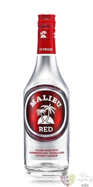 Malibu  Red  Caribbean rum &amp; tequila with coconut 35% vol.  0.70 l