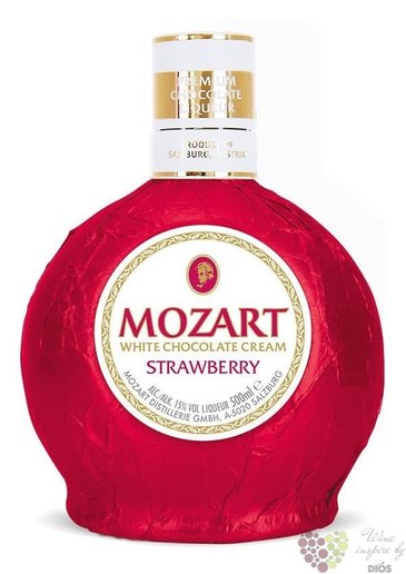 Mozart  Strawberry  original Austrian chocolate cream liqueur 15% vol.  0.50 l